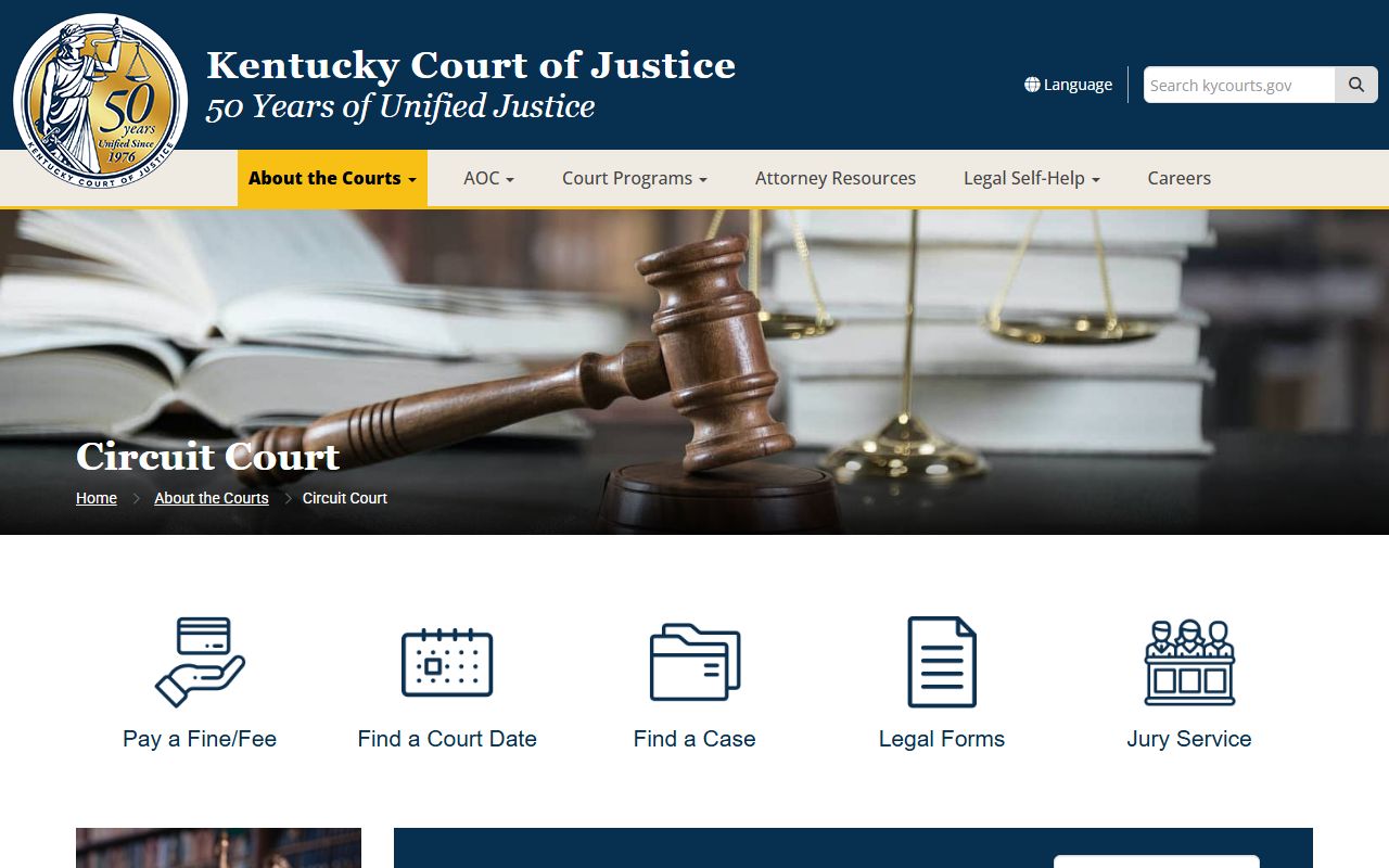 Elliott County court records Kentucky Circuit Court jurisdiction page