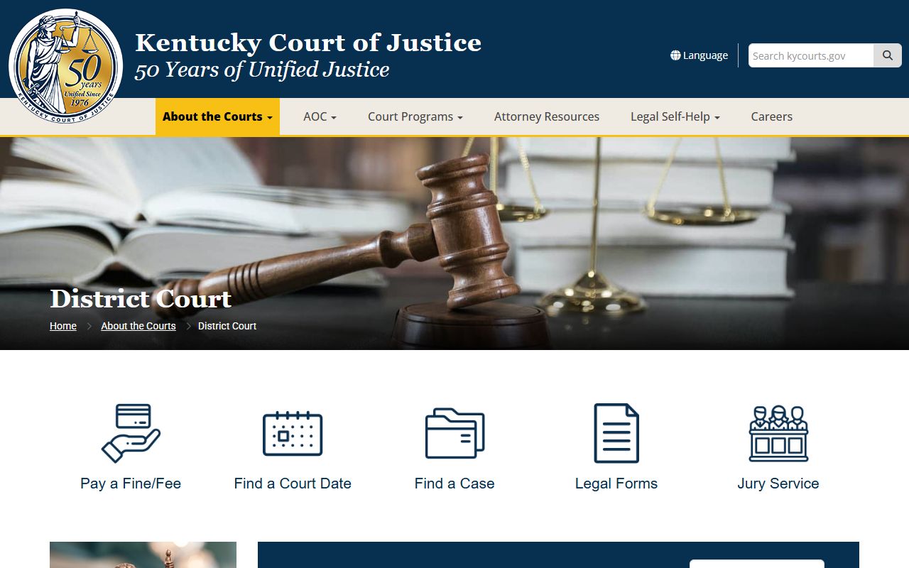 Elliott County Circuit Court comparison with Kentucky District Court jurisdiction